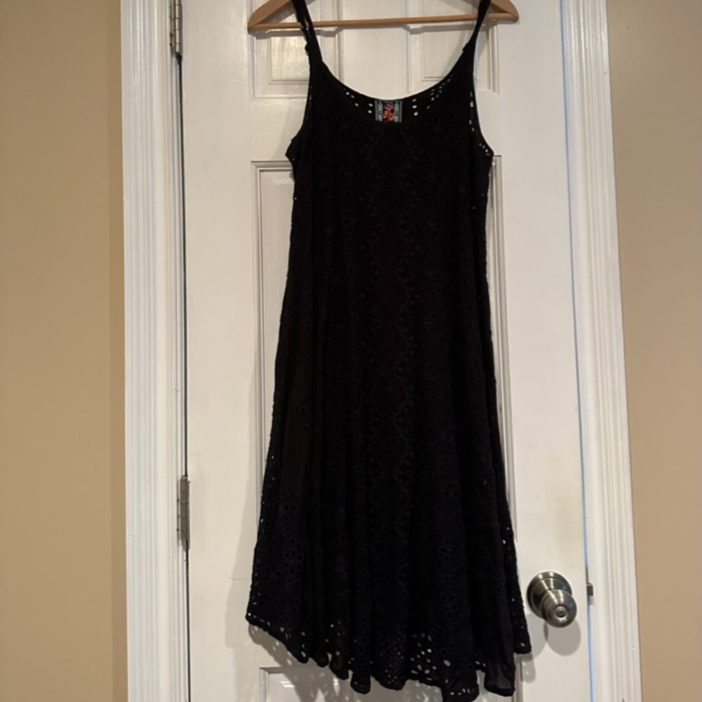 Xs Johnny Was Black Sleeveless Dress
